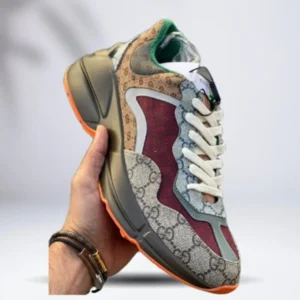 Premium Gucci Multicolor Gg Supreme And Canvas Rhytons Shoes For Men (SFS1613)