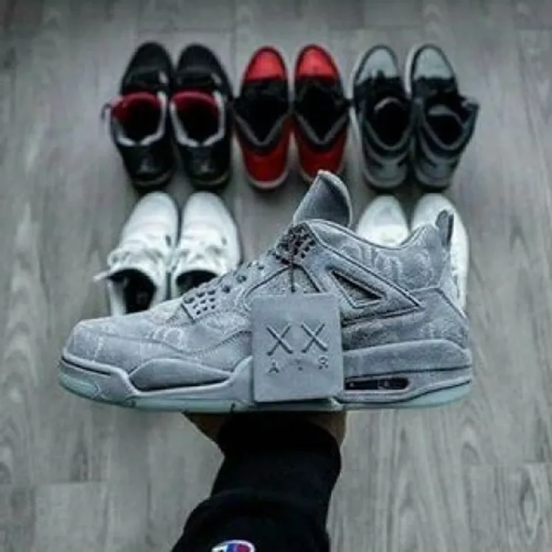 Imported Air Jordan Retro 4 Kaws Cool Grey Shoes For Men (SFS1655)