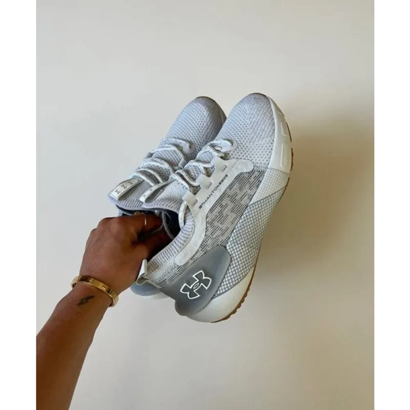 Imported Under Armour Hovr Phantom 3 White Grey Shoes For Men (SFS1663)