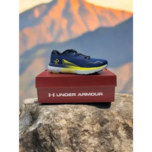 Imported Under Armour Hovr Infinite 5 Blue Yellow Shoes For Men (SFS1669)