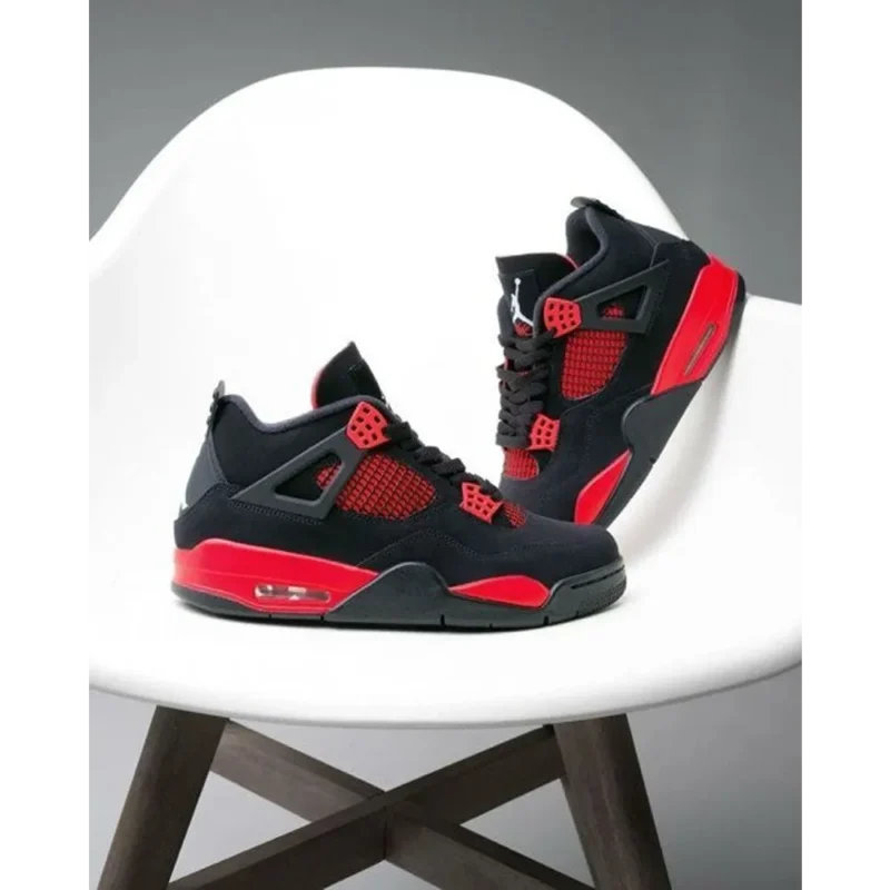 Imported Air Jordan Retro 4 Thunder Red Shoes For Men (BSF1722)