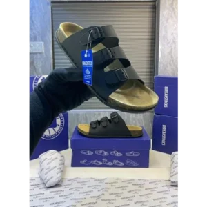 Luxurious Birkenstocks Black Slide For Men (FF517)