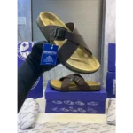 Luxurious Birkenstocks Brown Slide For Men (FF519)