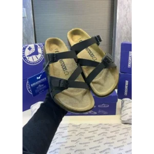 Luxurious Birkenstocks Black Slide For Men (FF520)