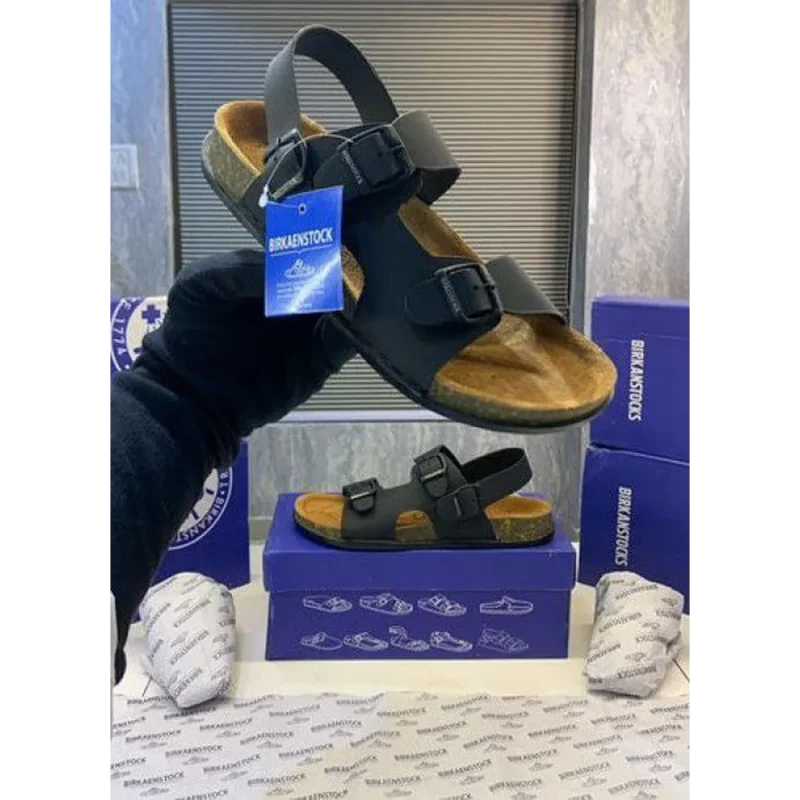 Luxurious Birkenstocks Black Sandal For Men (FF522)