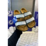 Luxurious Birkenstocks UJI White Slide For Men (SIG752)