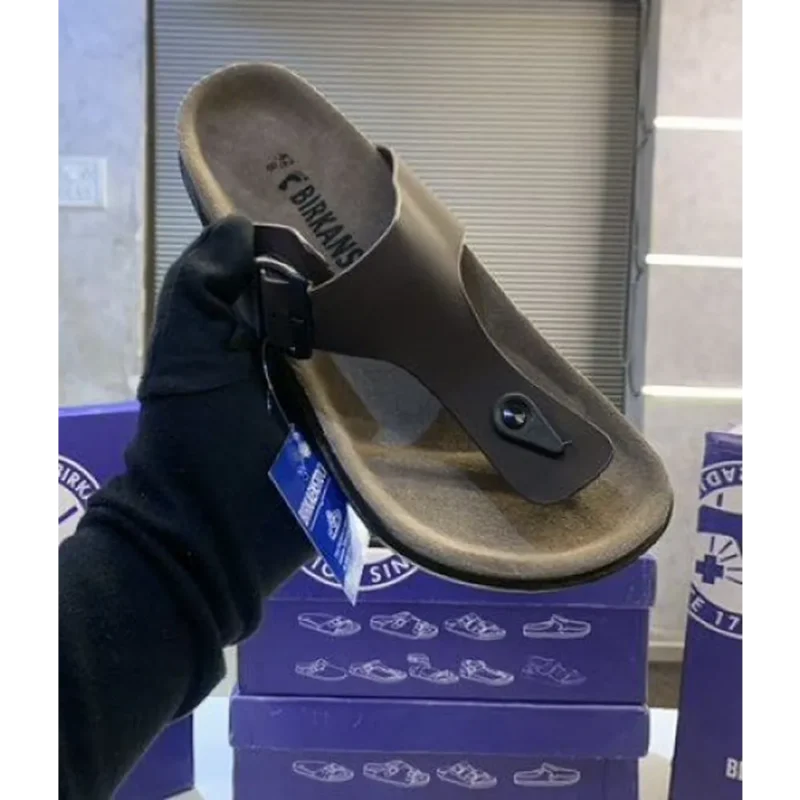 Luxurious Birkenstocks Brown Slide For Men (SIG58)