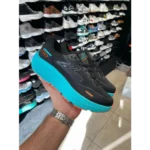 Luxurious Skechers Go Run Maxroad Black Blue Shoes For Men (SIG773)