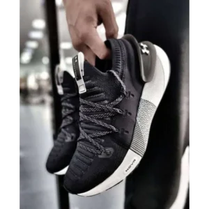 Trendy Under Armour Hovr Phantom 3 Black White Shoes For Men (FF558)