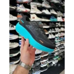 Trendy Skechers Go Run Max Road Black Blue Shoes For Men (FF559)
