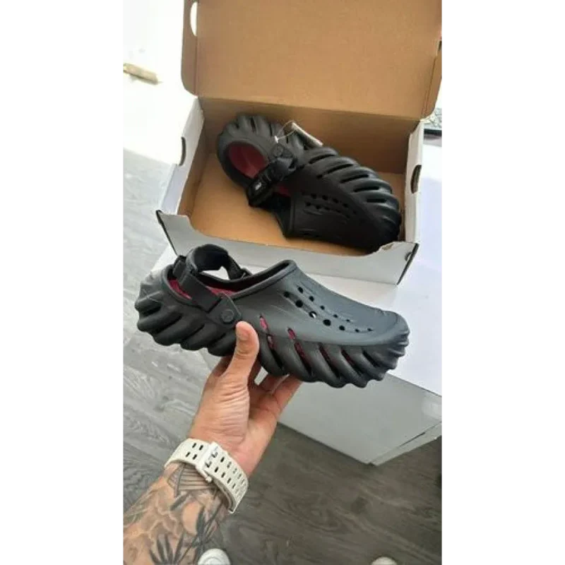 Trendy Crocs Echo Clog Black For Men (FF568)