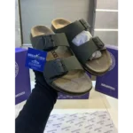 Trendy Birkenstock Slides Green For Men (FF590)