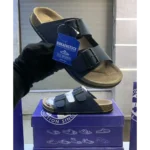 Trendy Birkenstock Slides Navy Blue For Men (FF592)