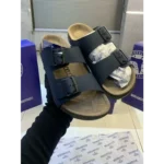 Trendy Birkenstock Slides Navy Blue For Men (FF592)