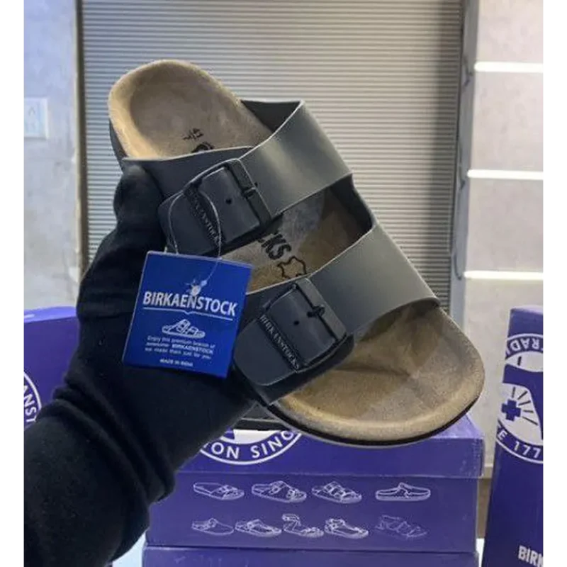 Trendy Birkenstock Slides Grey For Men (FF593)