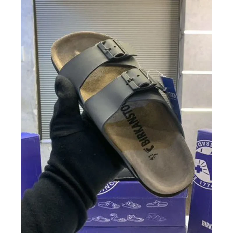 Trendy Birkenstock Slides Grey For Men (FF593)