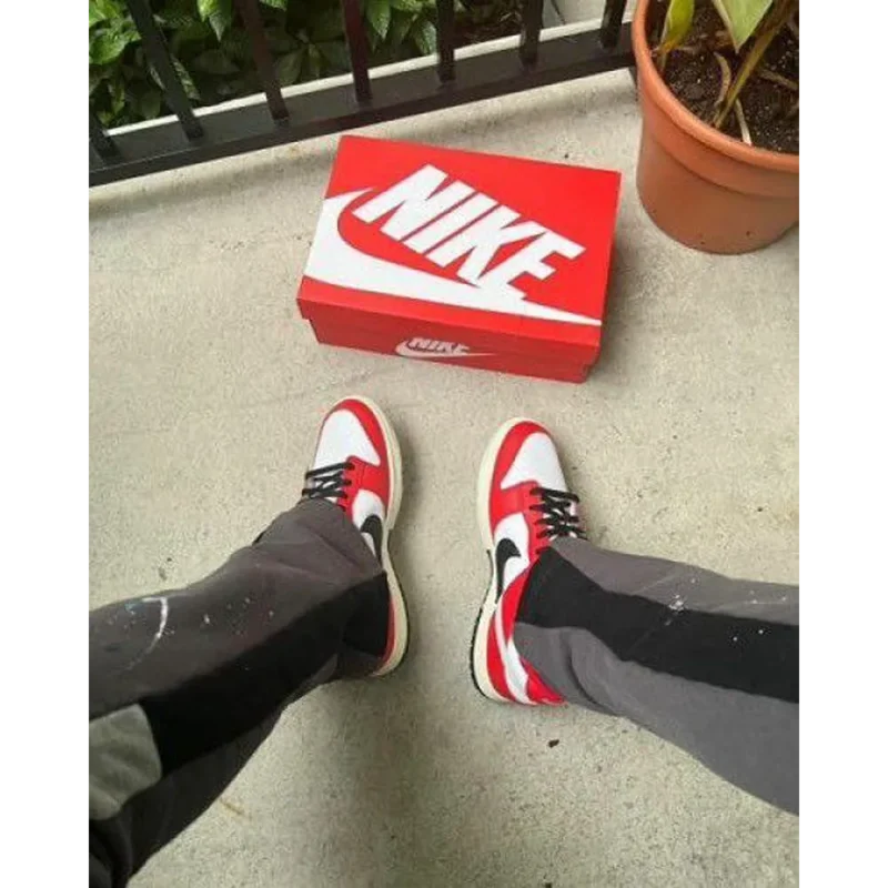 Trendy Nike Sb Dunk Low Chicago Split Red Shoes For Men (FF598)
