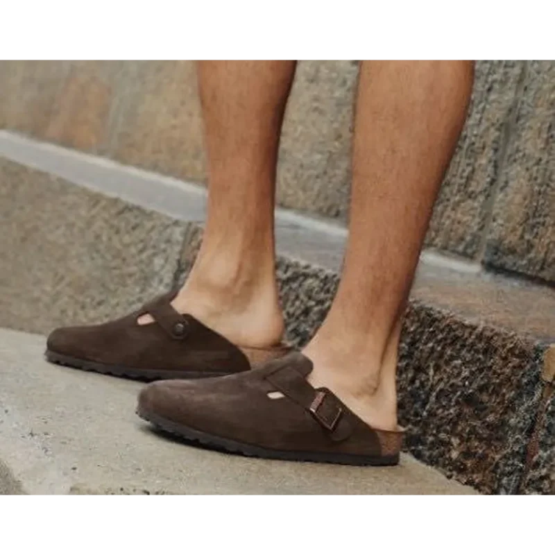 Trendy Birkenstock Boston Brown Suede For Men (FF603)