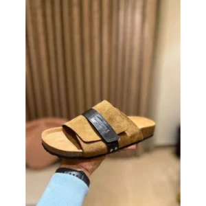 Trendy Birkenstock Kyoto Slides Tan For Men (FF605)