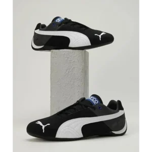 Trendy Puma Future Cat Sparco Black White Shoes For Men (ETS123)