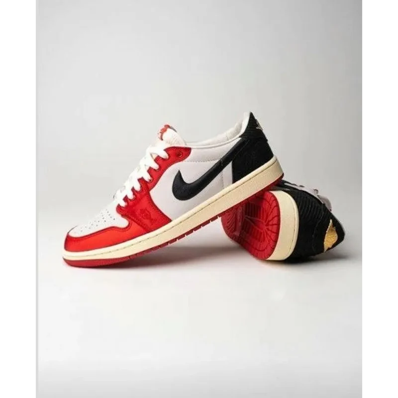 Trendy Nike Air Jordan 1 Low x Trophy Room Sail Shoes For Men (ETS124)