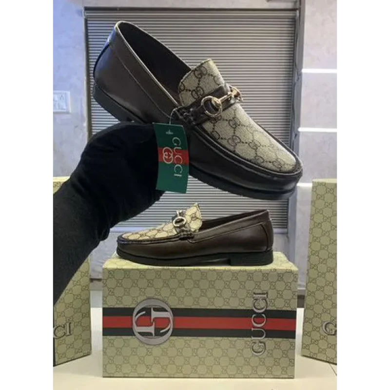 Trendy Gucci Loafers 86 Brown For Men (FF612)