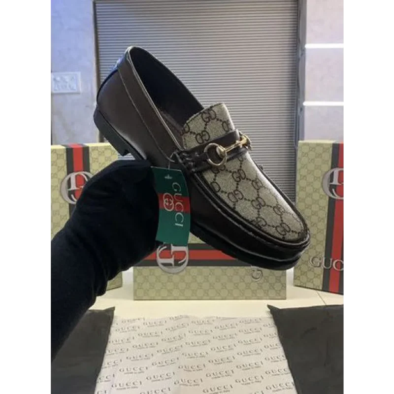 Trendy Gucci Loafers 86 Brown For Men (FF612)