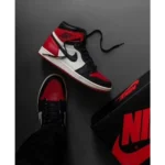 Trendy Air Jordan 1 Retro High Bred Toe Shoes For Men (FF631)