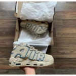 Trendy Nike Air More Uptempo 96 Limestone Valerian Blue Shoes For Men (FF653)