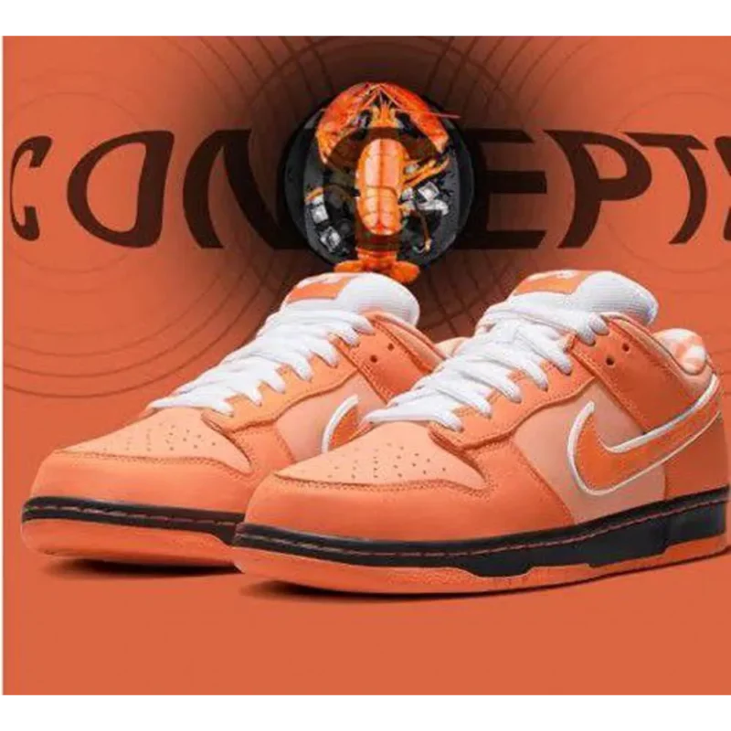 Trendy Concepts X Dunk Low Sb Orange Lobster Shoes For Men (FF685)
