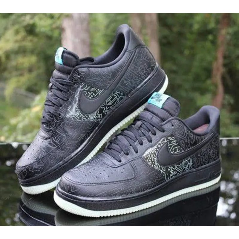 Trendy Nike Air Force 1 Computer Chip Glow In Dark Shoes For Men (FF694)
