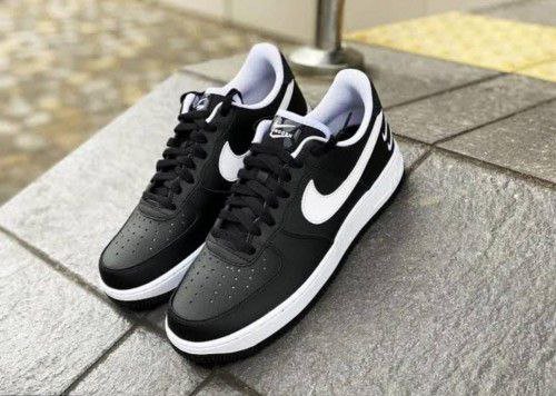 Trendy Nike Air Force 1 Low Black White Shoes For Men (FF730)