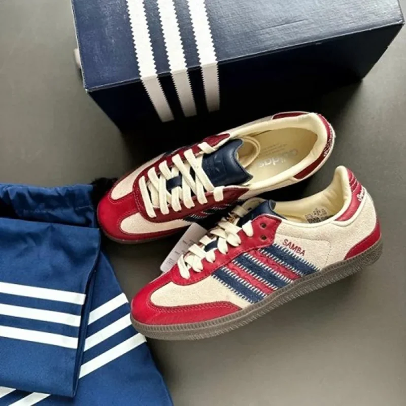 Luxurious Adidas Samba Notitle Maroon Shoes For Men (SFS1905)