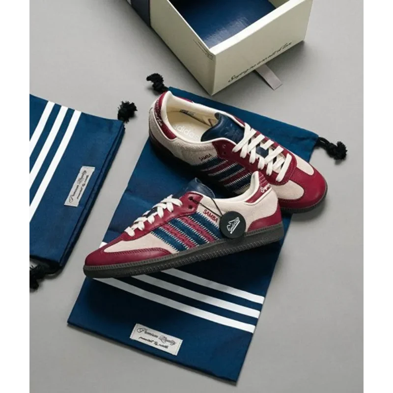 Luxurious Adidas Samba Notitle Maroon Shoes For Men (SFS1905)