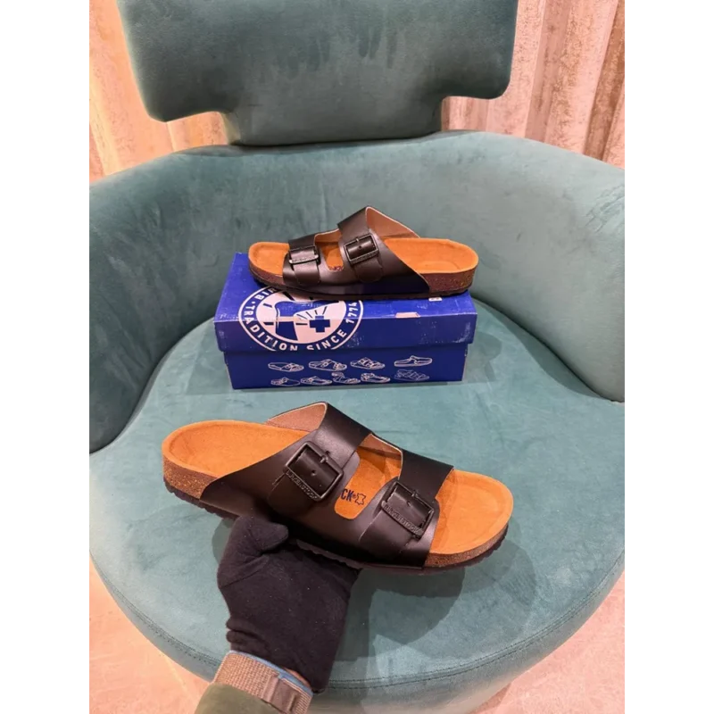 Trendy Birkenstock Arizona Black Leather For Men (LAZ1622)