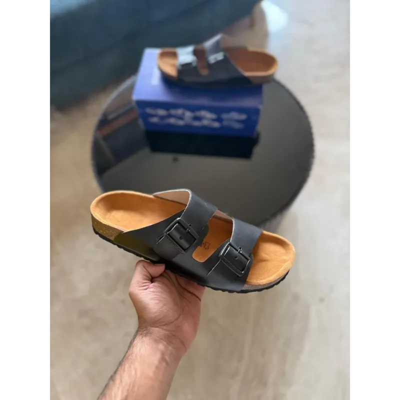 Trendy Birkenstock Arizona Black Leather For Men (LAZ1622)