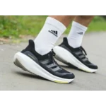 Trendy Adidas Ultra Boost 23 Light Black Neon Shoes For Men (SFS1943)