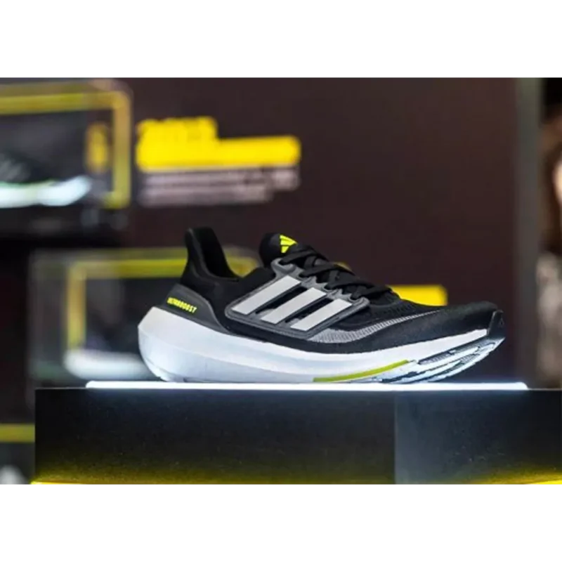 Trendy Adidas Ultra Boost 23 Light Black Neon Shoes For Men (SFS1943)