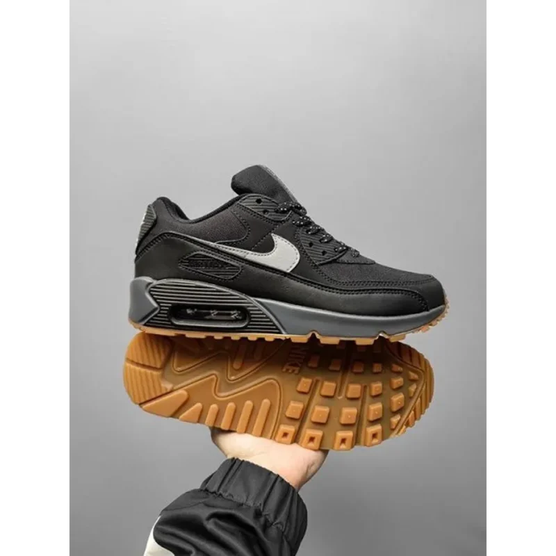 Luxurious Nike Air Max 90 Black Gum Shoes For Men (BSF1963)