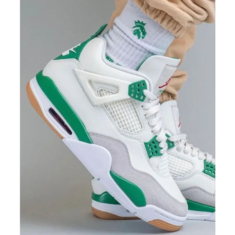 Luxurious Air Jordan Retro 4 Pine Green Shoes For Men (BSF1968)
