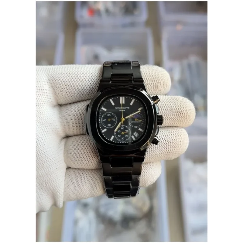 Patek Philippe Watch Nautilus Steel Sun Moon For Men (FT162)
