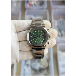 Patek Philippe Watch Nautilus Steel Sun Moon For Men (SS197)