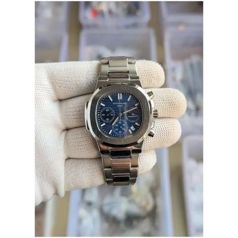 Patek Philippe Watch Nautilus Steel Sun Moon For Men (SS199)