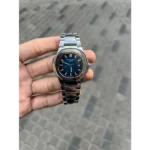 Patek Watch Silver Blue For Men (BSF256)