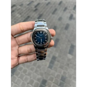 Patek Watch Silver Blue For Men (BSF256)