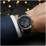 Premium Armani Exchange Gunmetal Watch For Men (FT1489)