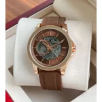Premium Armani Exchange Watch Brown Rubber Strap For Men (LAZ743)