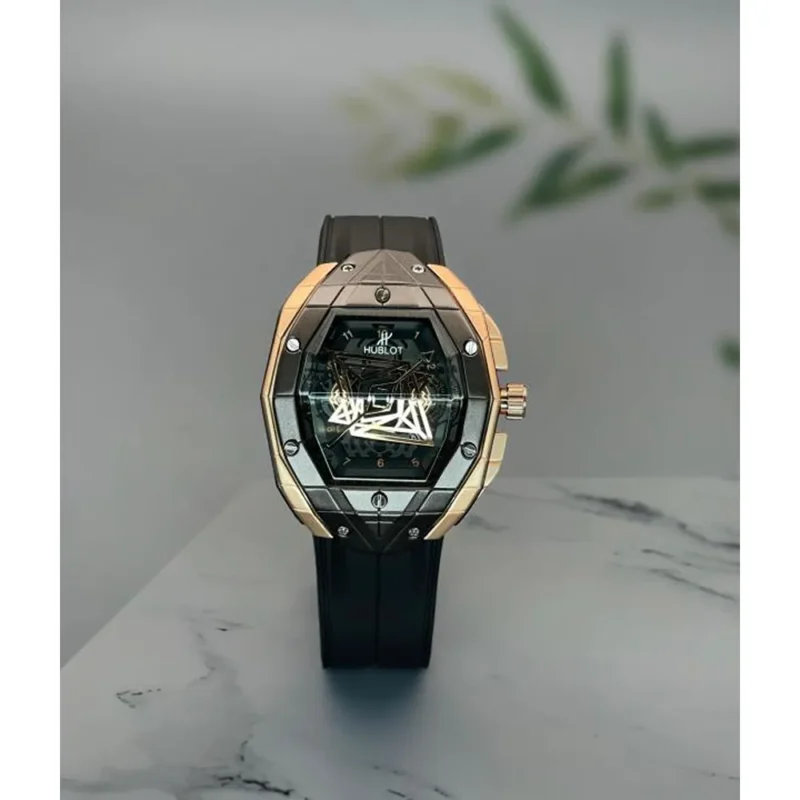 Premium Hublot Big Bang Watch Slang Blue Black For Men (SL985) Premium Hublot Big Bang Watch Slang Blue Black For Men (SL985)