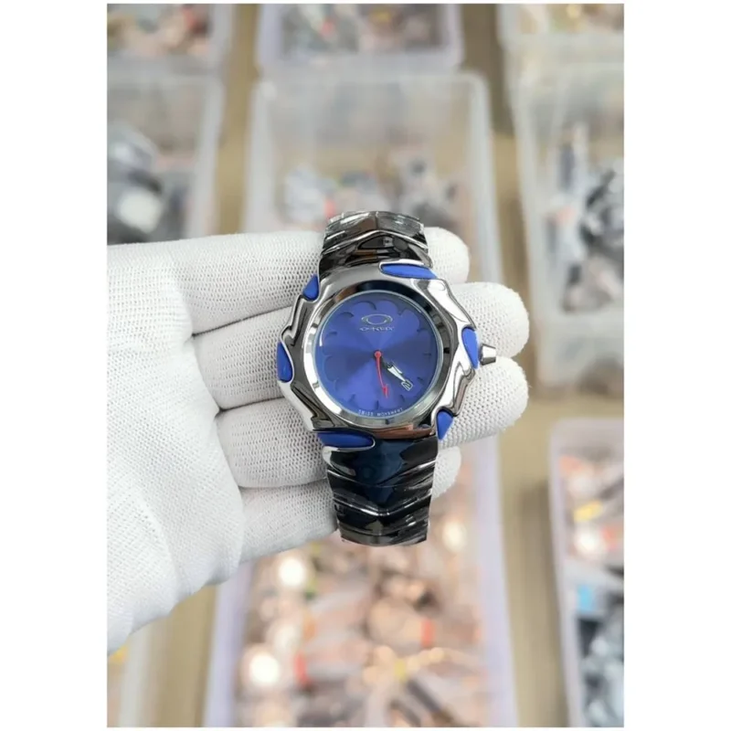 Premium Oakley Blade Watch Silver Blue For Men (CSO1616)