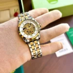 Premium Rolex Automatic Watch Gold TT White For Men (LAZ768)